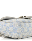 Sponge Boucle Matelasse Mini GG Marmont Shoulder Bag White Light Blue Grey