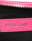 Agneau Arena Le Cagole Shoulder Bag XS Hot Pink