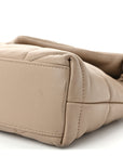 Lambskin Quilted Toy Loulou Puffer Monogram Chain Satchel Nude Powder