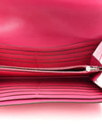 Ostrich Constance Long Wallet Rose Tyrien
