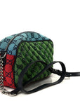 Monogram Multicolor Matelasse Diagonal Small GG Marmont Chain Shoulder Bag Pink Blue Green Red Light Blue