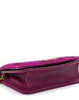 Velvet Matelasse GG Marmont Mini Bag Fuchsia Violet Cyclamen