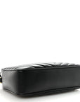 Calfskin Matelasse Monogram Lou Camera Bag Black
