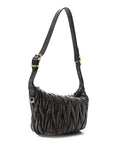 Nappa Matelasse Pouch Sabbia Caffe