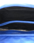 Metallic Calfskin Y Quilted Monogram Toy Loulou Crossbody Bag Blue Royal