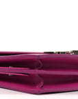Smooth Calfskin Monogram Cassandra Clasp Bag Electric Fuchsia