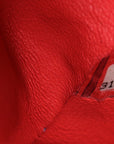 Caviar Quilted Medium Double Flap Red