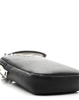 Vitello Daino Soft Mini Crossbody Bag Black