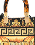 X VERSACE Vitello King Catalan Mirror Plexiglass Fendace FF Baroque Logo Mini FNDI Sunshine Shopper Tote Black Gold