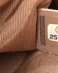 Caviar Chevron Quilted Medium Boy Flap Dark Beige
