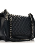 Caviar Quilted New Medium Boy Flap Black