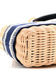 Wicker Oblique D1ORiviera Medium Lady D-Joy Bag Blue