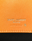 Lambskin Chevron Quilted Small Loulou Bag Sunflower