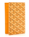 Goyardine Passport Wallet Yellow