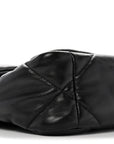 Goatskin Quilted Medium CHNL 19 Flap Black