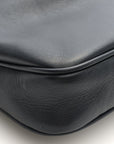 Natural Smooth Calfskin Rodeo Sling Pochette Black