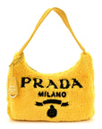 Terry Cloth Mini Re-Edition 2000 Bag Giallo Black