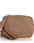 Pebbled Calfskin Small Soho Disco Bag Camelia