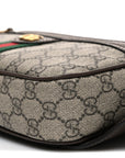 Soft GG Supreme Monogram Medium Ophidia Belt Bag Dark Brown
