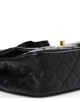 Lambskin Quilted Mini Romance Rectangular Flap Black
