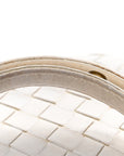 Nappa Intrecciato Small Capri Tote White