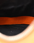 Extra Supple Calfskin Crocodile Embossed Le Cagole Shoulder Bag XS Pop Orange