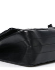 Aged Calfskin Chevron Quilted 2.55 Reissue 225 Flap So Black