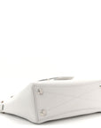 Smooth Calfskin Mini Bel Air Carry All Bag White