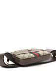 GG Supreme Monogram Ophidia Belted iPhone Case 75 30 Brown