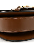 GG Supreme Monogram Azalea Calfskin Horsebit 1955 Shoulder Bag Beige Brown Sugar