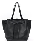 Soft Grained Calfskin Small Belt Cabas Phantom Black