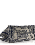 Canvas Embroidered Medium D1ORiviera Toile De Jouy Book Tote Blue