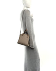 Soft Grained Calfskin Small Hammock Nugget Shoulder Bag Sand Mink