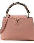 Taurillon Snakeskin Capucines PM Magnolia