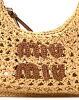 Fabric Crochet Wander Hobo Beige Khaki