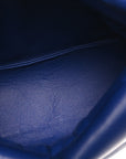 Smooth Calfskin Rose Clutch Knight