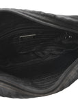 Tessuto Nylon Triangle Shoulder Bag Black