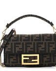 Fabric Jacquard FF 1974 Mini Baguette Tobacco Moro Black