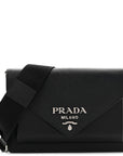 Saffiano City Calf Mini Envelope Bag Black