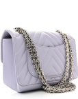 Aged Calfskin Chevron Quilted 2.55 Reissue Mini Flap Light Purple