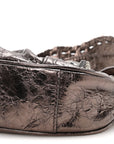 Metallic Agneau Arena Le Cagole Shoulder Bag XS Dark Bronze