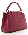 Ostrich Capucines MM Fuchsia