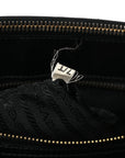 Saffiano Large Galleria Double Zip Tote Black
