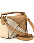 Calfskin Small Puzzle Bag Dune Warm Desert