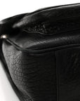 Grained Lambskin Monogram Large Niki Chain Satchel Black