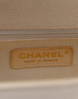 Caviar Quilted New Medium Boy Flap White