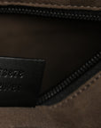 GG Supreme Monogram Flat Messenger Bag Beige Black New Acero