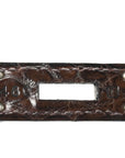 Shiny Porosus Crocodile Birkin 35 Havane