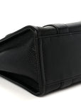 Grained Calfskin Small The Tote Bag Black