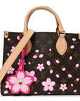 LV X TM Monogram Cherry Blossom Onthego PM Sakura Brown